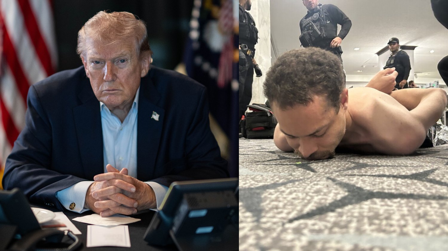 Donald Trump pokazał zdjęcie podejrzanego o strzelaninę. Donald Trump pokazał zdjęcie podejrzanego o strzelaninę na gali w hotelu Hilton w Waszyngtonie