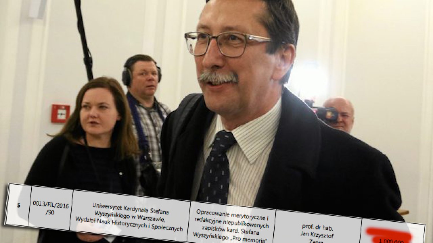 Projekt IPN i UKSW prowadzony przez Jana Żaryna otrzymał milion złotych dofinansowania z ministerstwa.