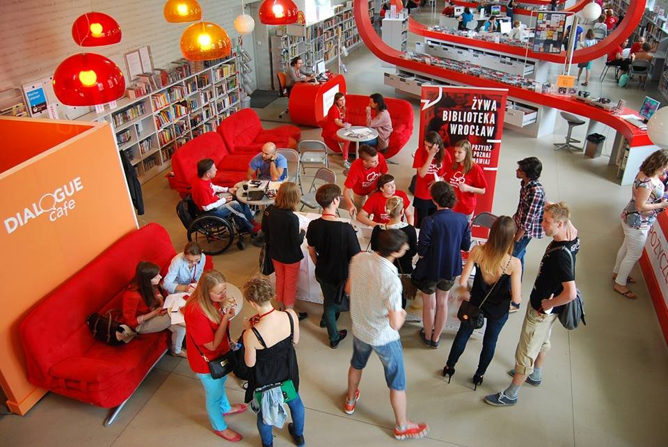wrocławska Mediateka, podczas Żywej Biblioteki
