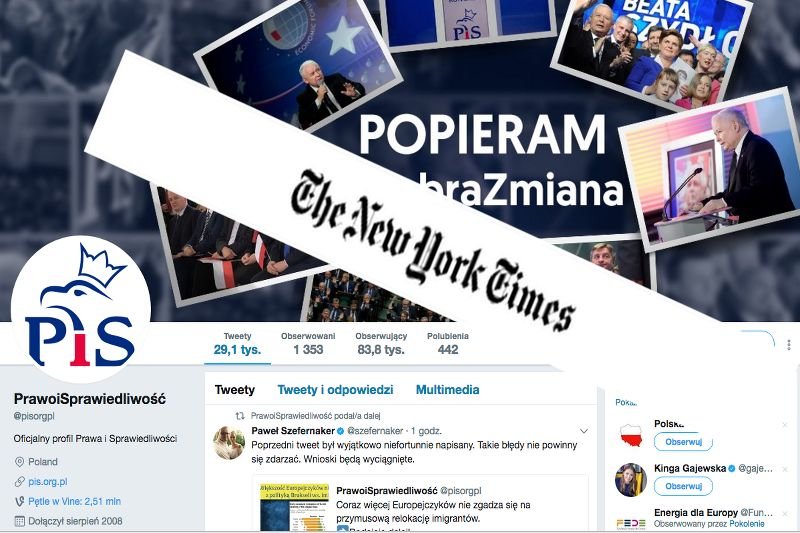 Ze znikających wpisów Prawa i Sprawiedliwości zaczynają się śmiać media na całym świecie.