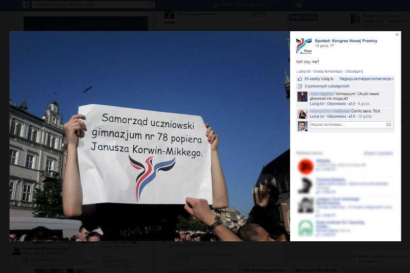 Trollowanie Kongresu Nowej Prawicy?