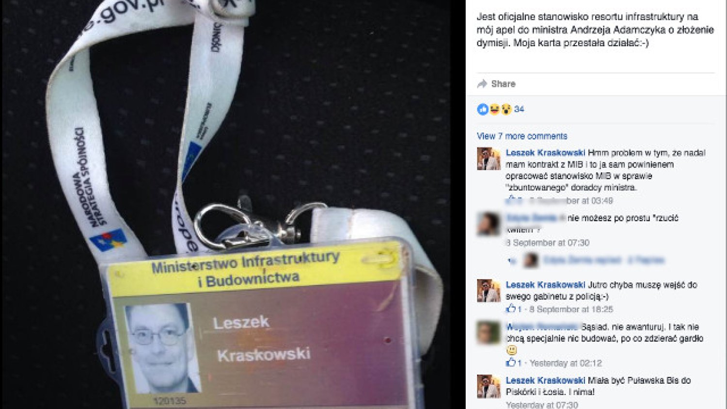 Kraskowski robił PR ministerstwu i krytykował je jednocześnie.