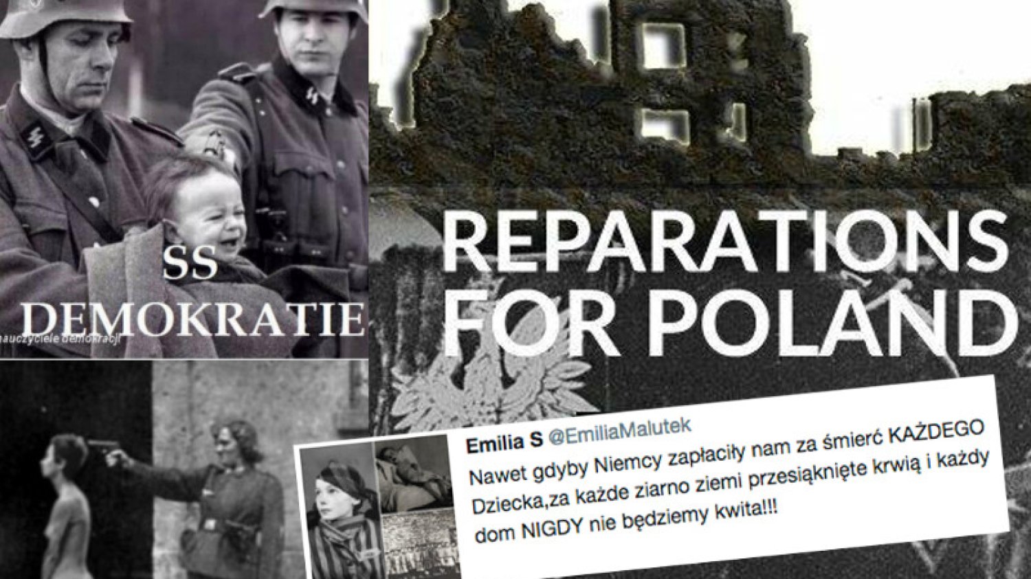 Drastyczne zdjęcia mają udowodnić, że Polska jednak ma prawo domagać się reparacji wojennych od Niemiec.