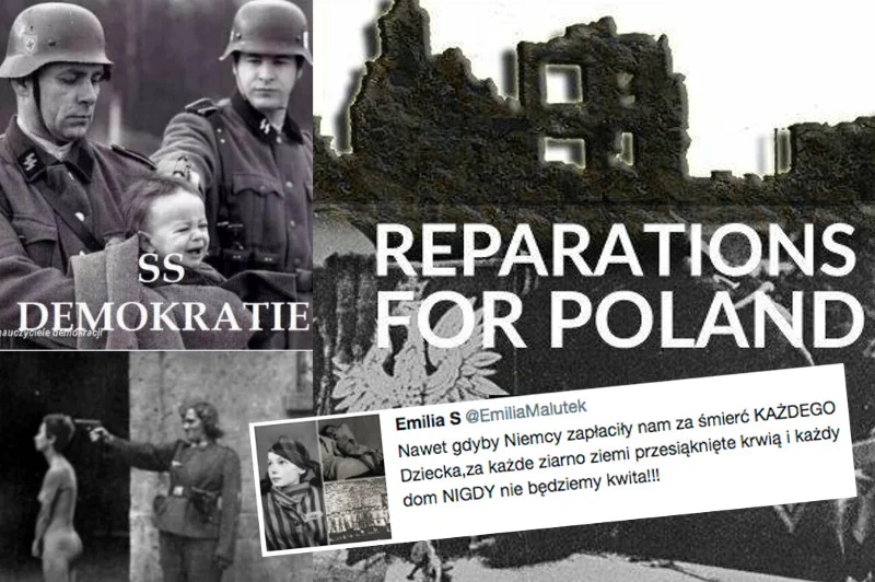 Drastyczne zdjęcia mają udowodnić, że Polska jednak ma prawo domagać się reparacji wojennych od Niemiec.
