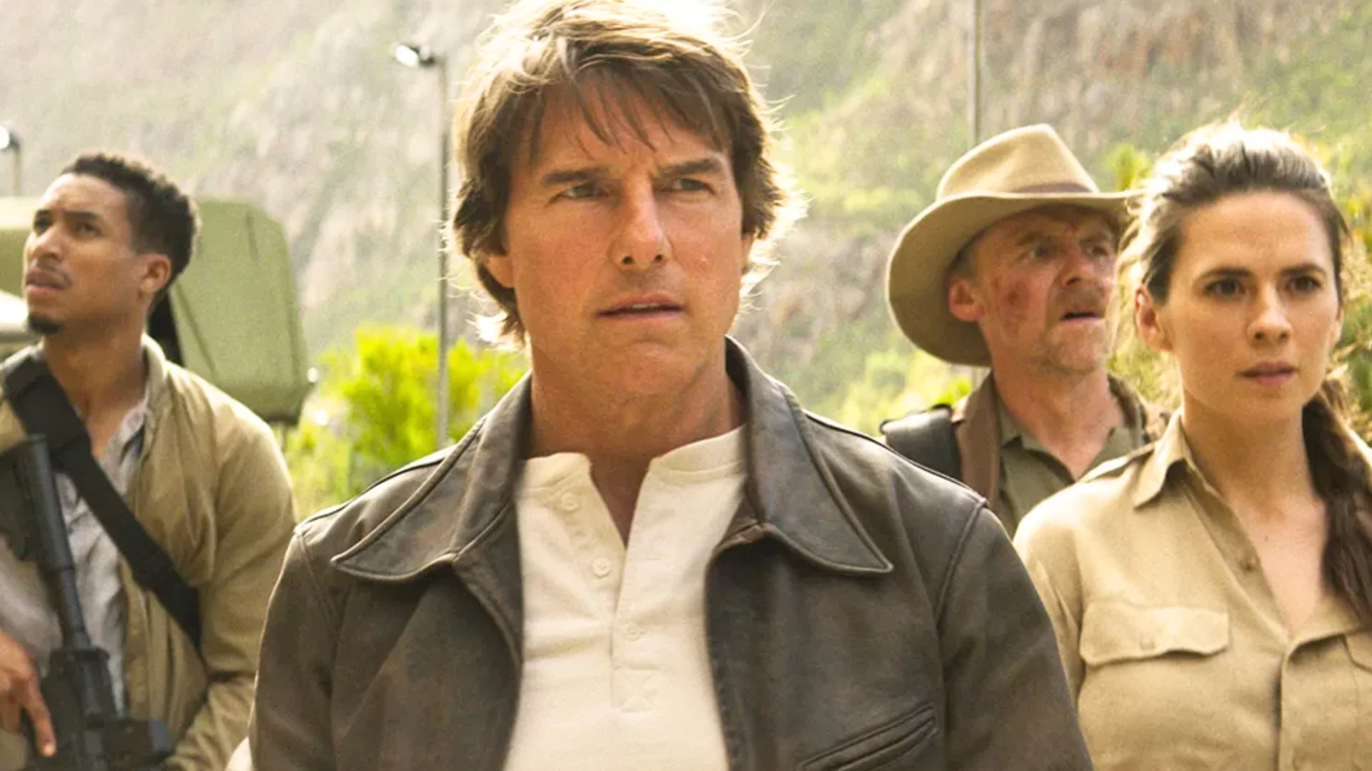 Tom Cruise, Hayley Atwell i Simon Pegg w filmie "Mission: Impossible – The Final Reckoning"