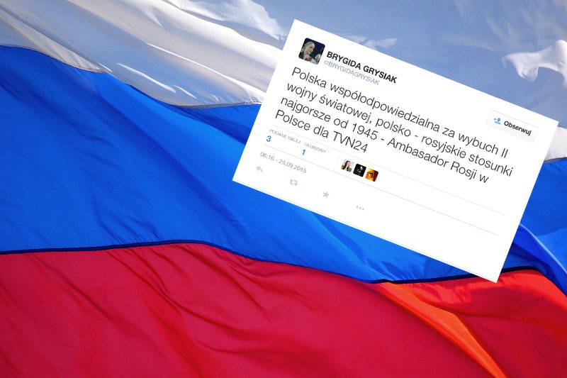 Kolejna kontrowersyjna wypowiedź Rosjan o historii naszych stosunków.