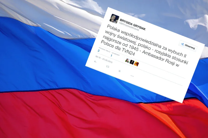 Kolejna kontrowersyjna wypowiedź Rosjan o historii naszych stosunków.