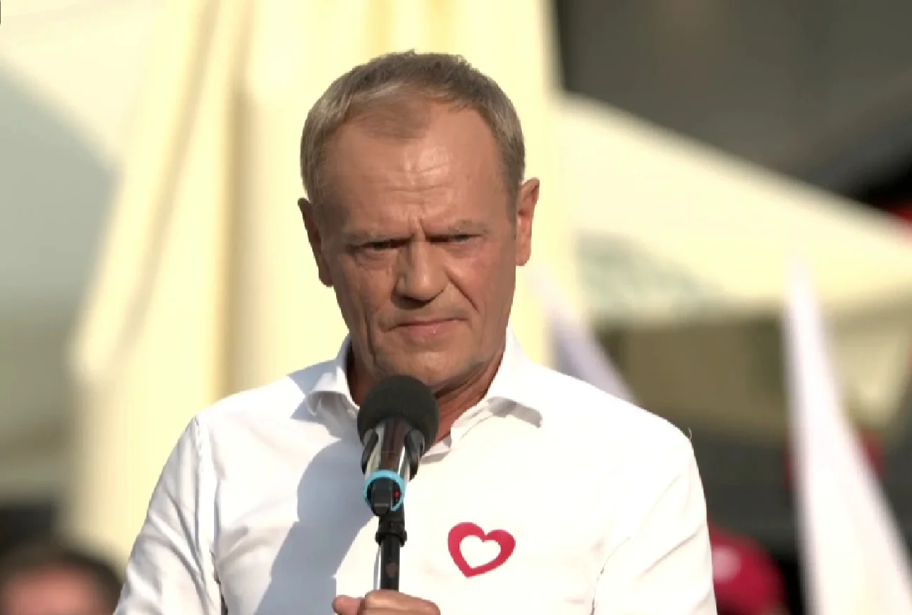 Związkowcy z Bogatyni chcieli zakłócić wiec Tuska w Jeleniej Górze. Lider KO zmiażdżył ich faktami.