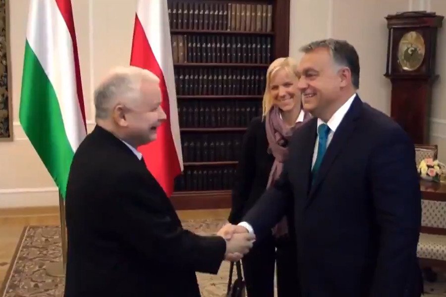 W nowym spocie PiS pojawiło się ujęcie Jarosława Kaczyńskiego i Viktora Orbána