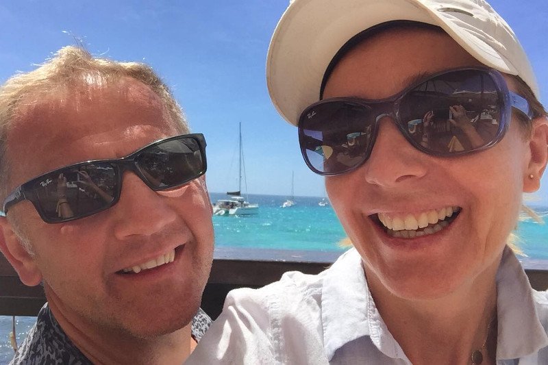 Czesław Kowalczyk I jego żona Aleksandra - chcą wozić katamaranem turystów.