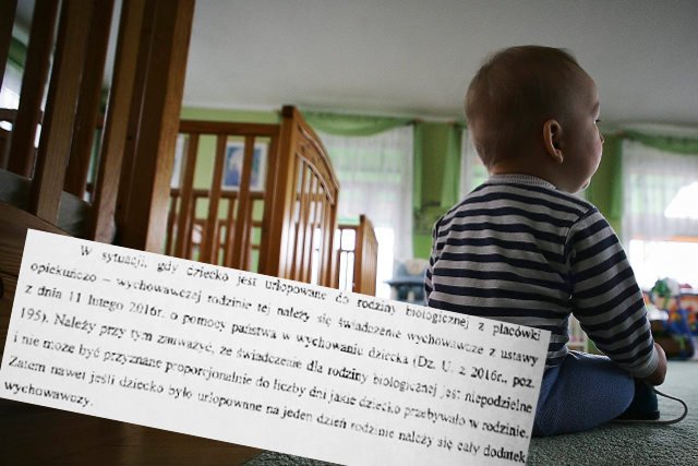 Według Ministerstwa Rodziny, Pracy i Polityki Społecznej świadczenie wypłacane w ramach programu 500+ należy się nawet tym rodzicom, których dzieci niemal cały czas spędzają w placówkach opiekuńczych.