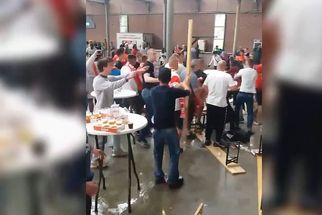 Podczas meczu Polski z Senegalem doszło do bójki.