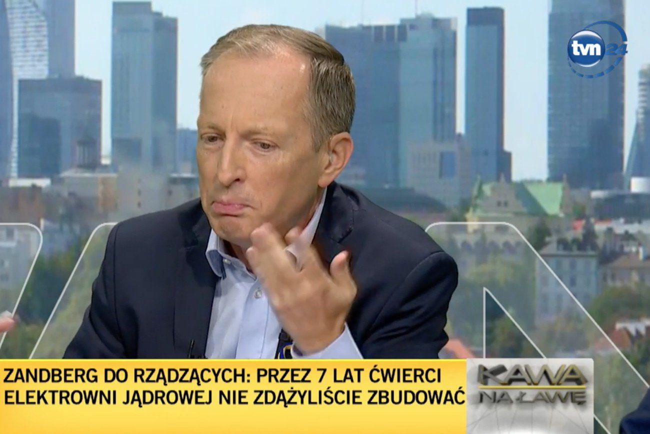 Konrad Piasecki w programie Kawa na ławę w TVN24 zbeształ Annę Zalewską
