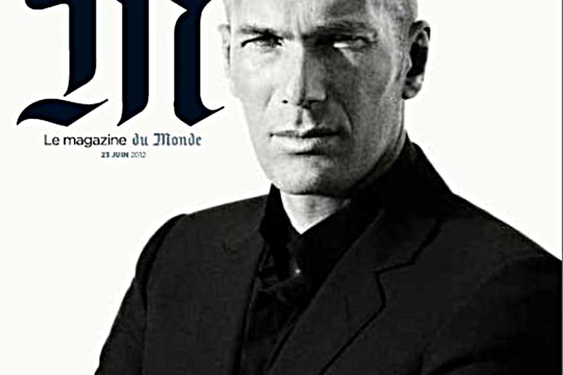 Zinedine Zidane na okładce magazynu