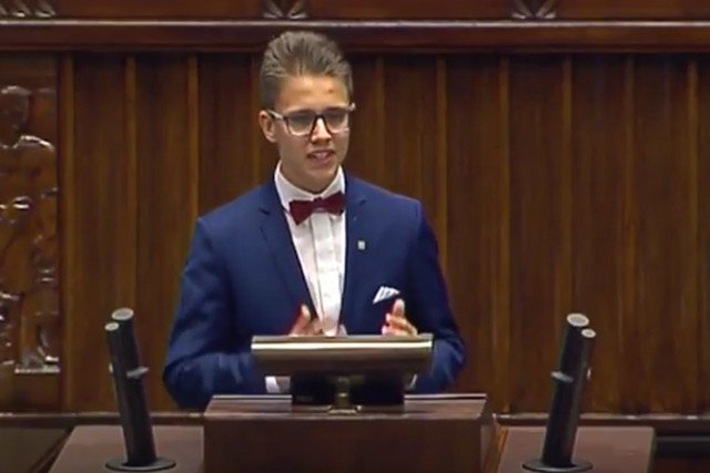 Przemówienie tego ucznia odbiło się wielkim echem. Niestety z mało pozytywnych powodów.
