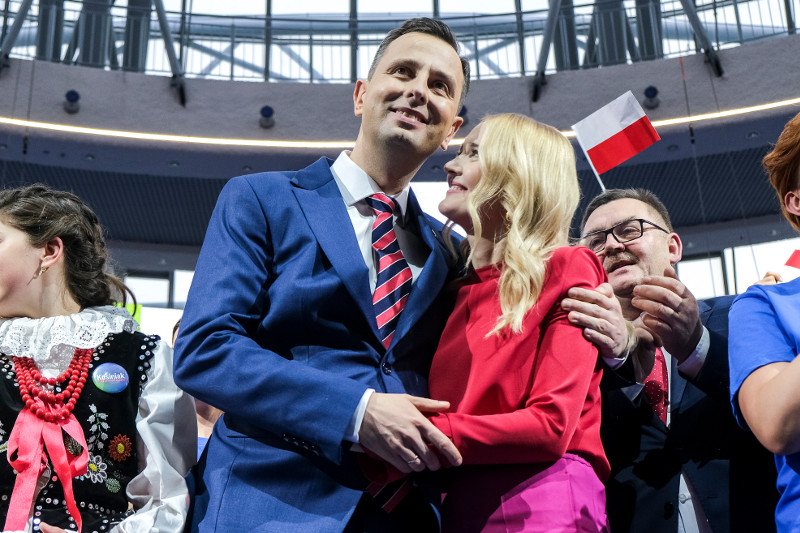 Paulina Kosiniak-Kamysz z mężem.