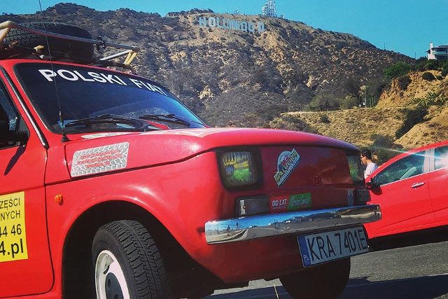 Objeżdżają Stany Zjednoczone Fiatem 126p