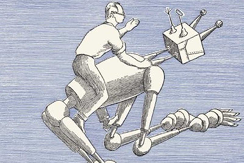 Ilustracja z "Księgi robotów" Lema