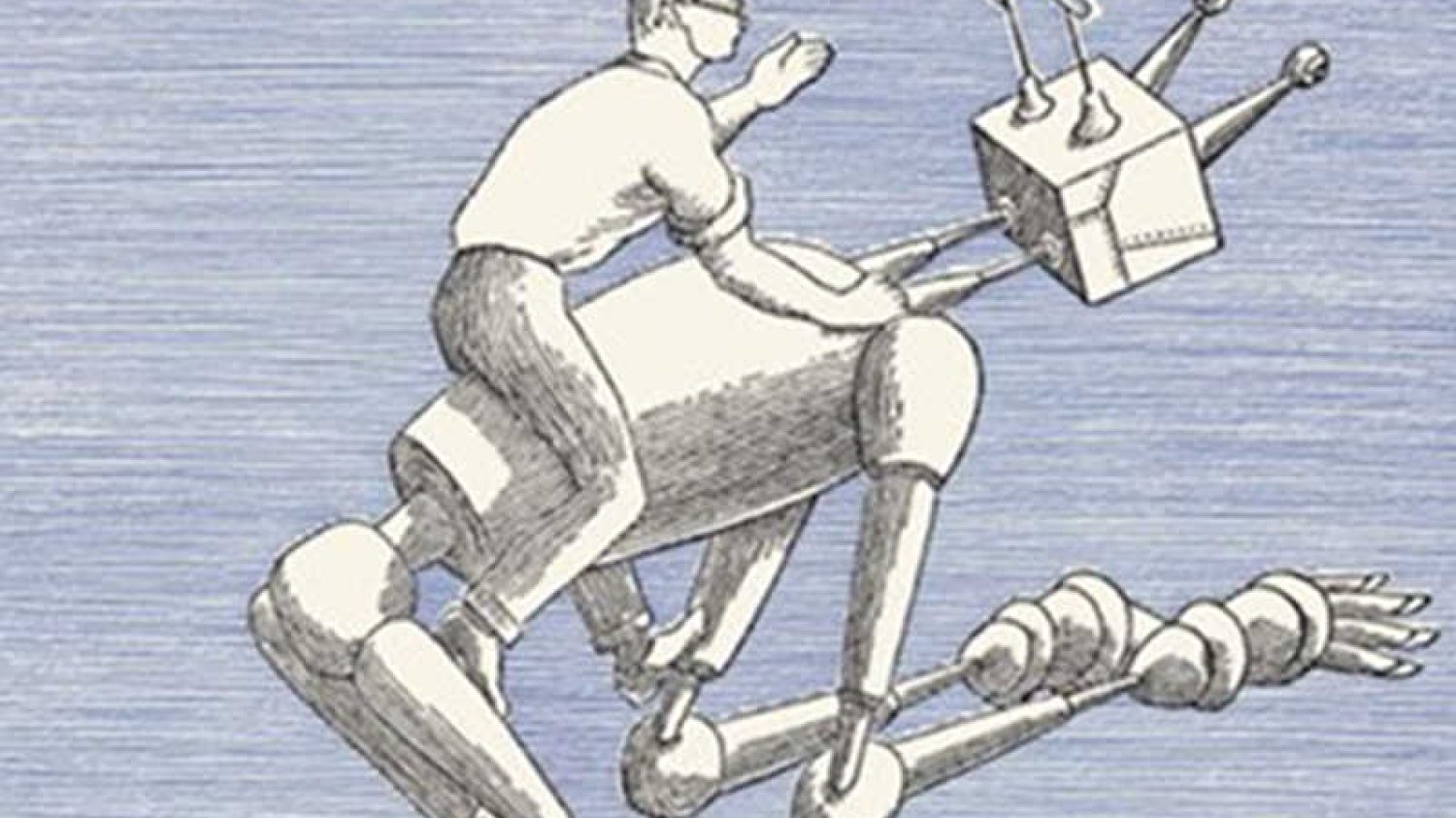 Ilustracja z "Księgi robotów" Lema