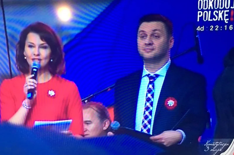 Anna Popek w kadrze TV Republika.
