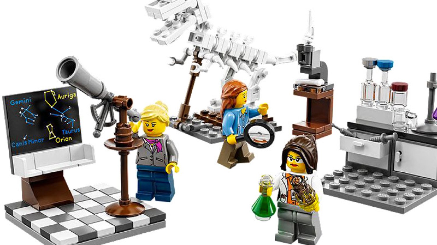 Po krytyce małych fanów, LEGO postanowiło łamać stereotypy i figurki kobiet przestają być jedynie częścią zestawów przedstawiających kuchnię, czy plażę, ale także naukowców.