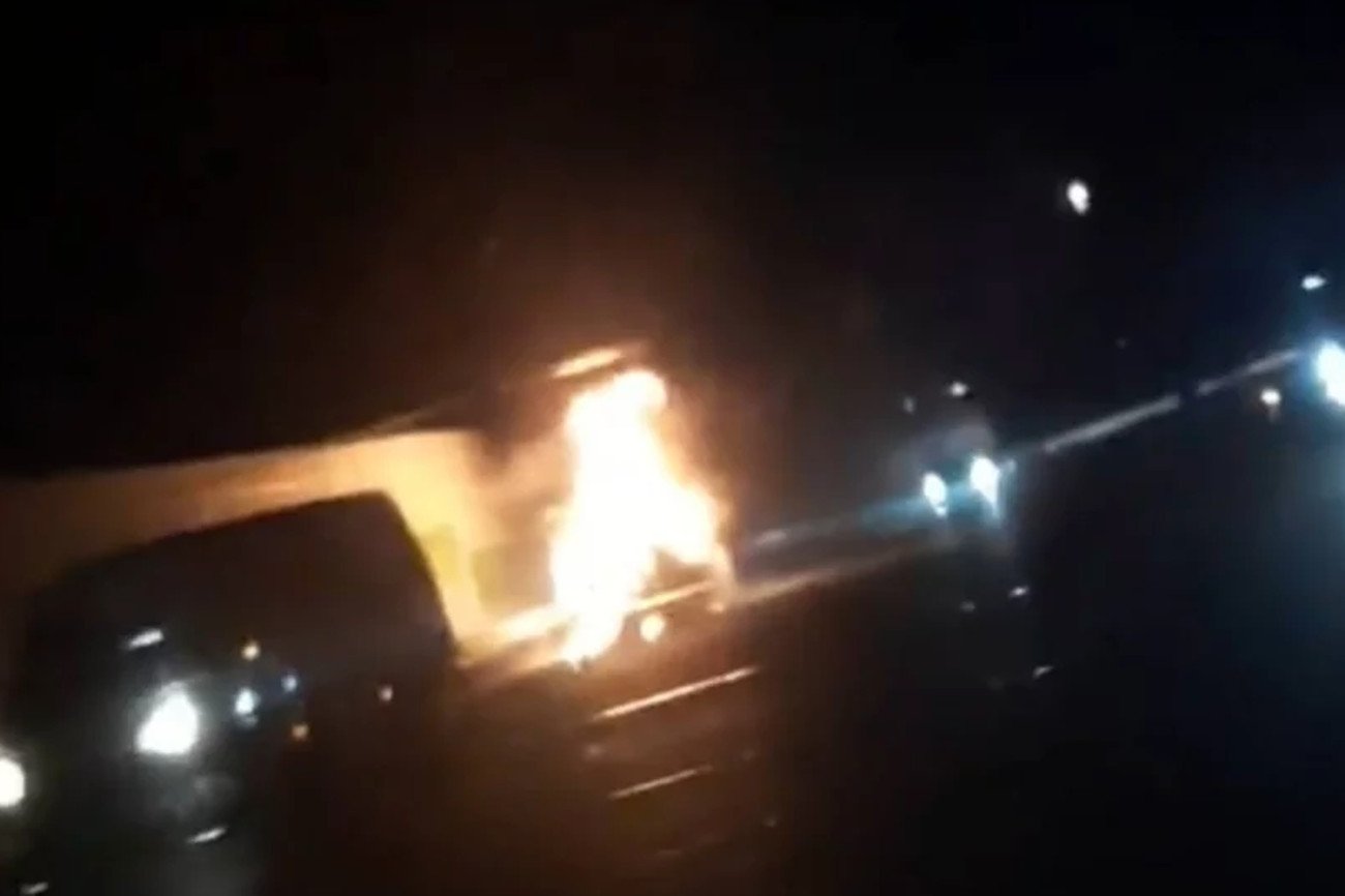 W wypadku na autostradzie A1 zginęła trzyosobowa rodzina. Nagranie zamieścił profil FB Bandycie Drogowi.