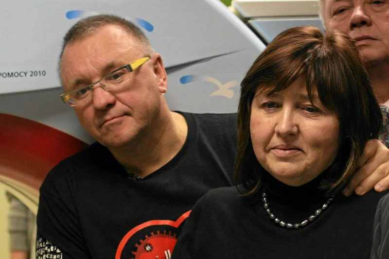 Jerzy Owsiak z żoną – dyrektor ds. medycznych w WOŚP