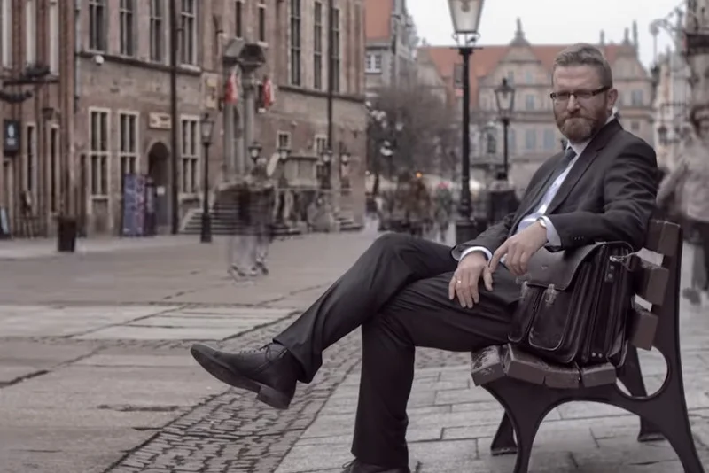 Grzegorz Braun walczy o głosy gdańszczan.