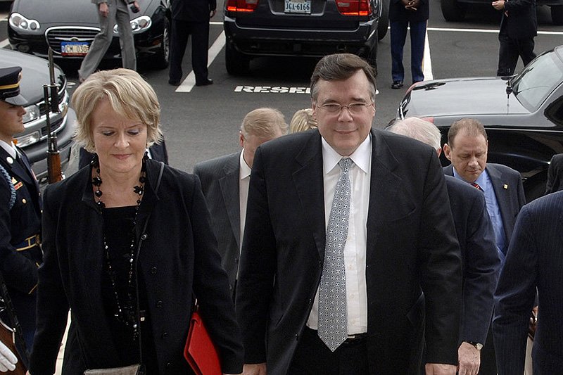 Geir Haarde z żoną w Pentagonie