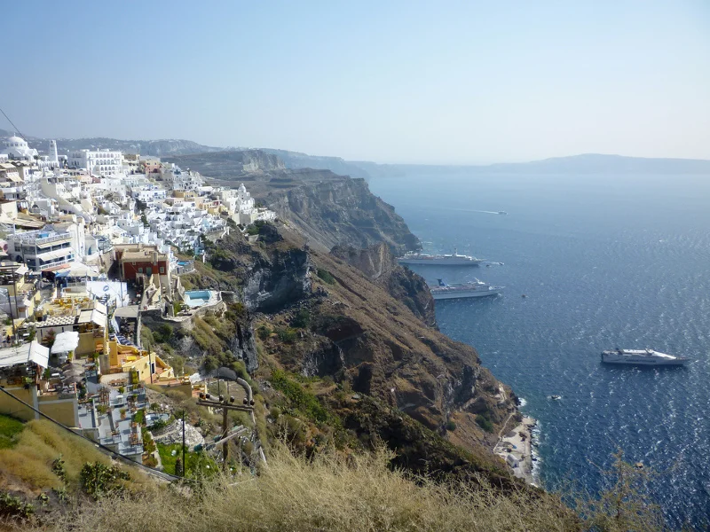 Tak wygląda Santorini w Grecji...