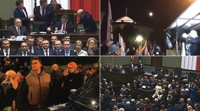 Demonstranci to bojówkarze, a zaburzenie trójpodziału władzy to super sprawa! Takie rzeczy tylko w TVP.