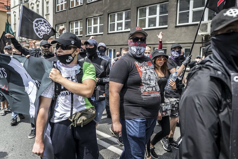 W Katowicach odbył się marsz narodowców.