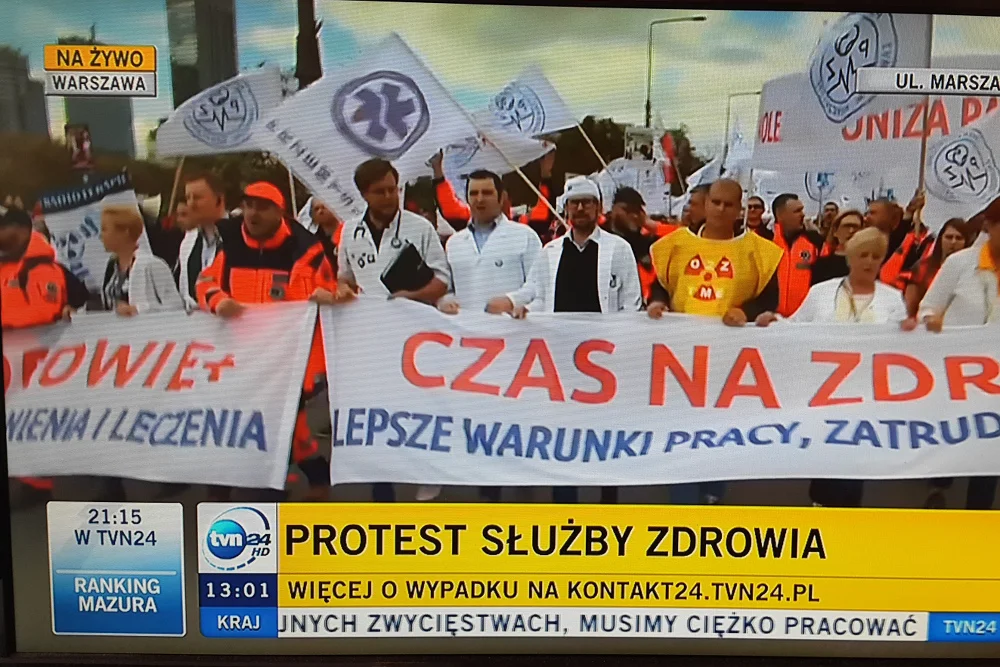 W sobotę na ulicę wyszło ok. 30 tys. medyków.