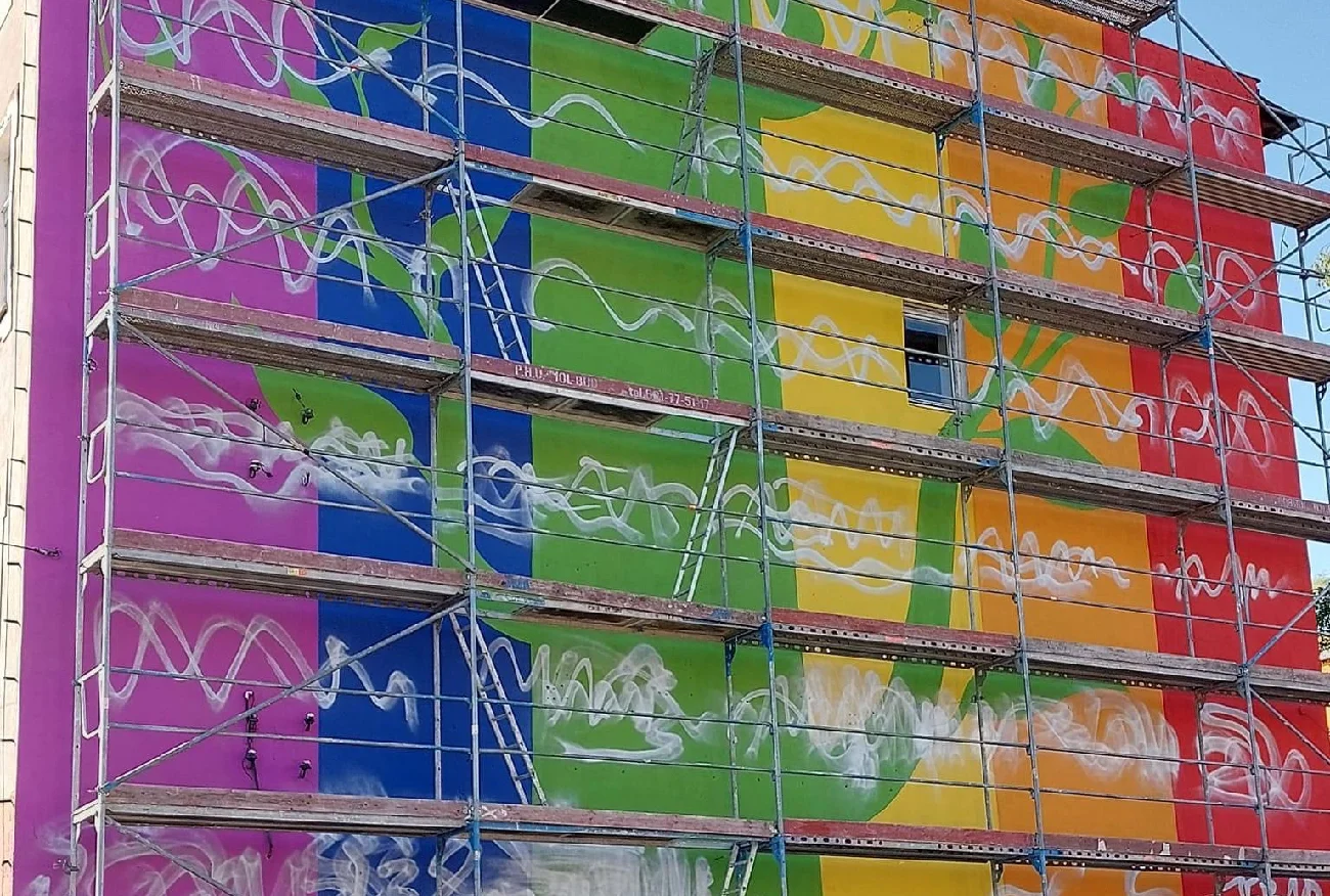 Wrocław. Zniszczono tęczowy mural przy ulicy Opolskiej