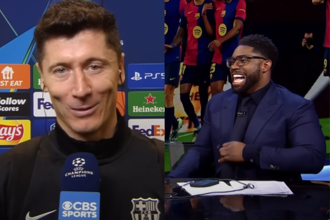 Lewandowski rozbawił ekspertów CBS.