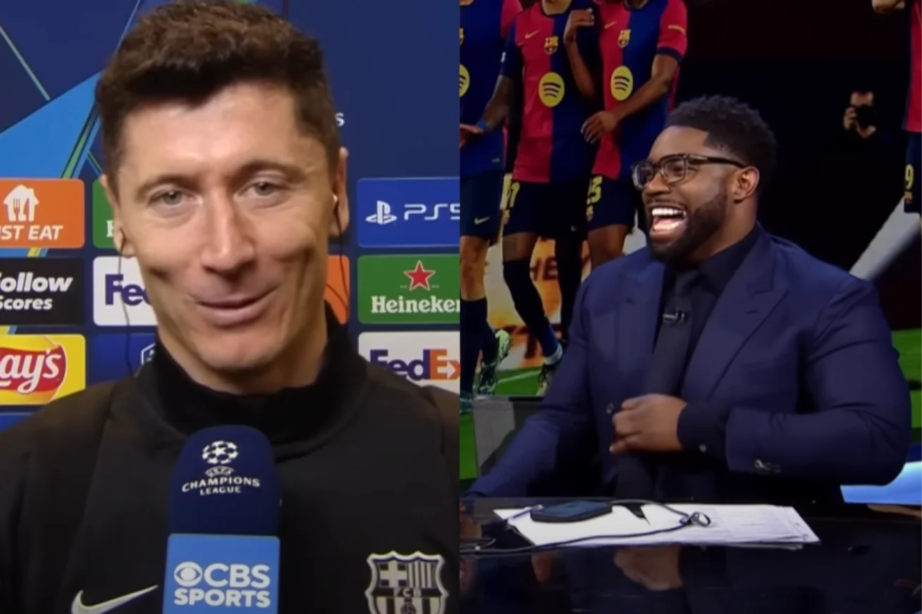 Lewandowski rozbawił ekspertów CBS.