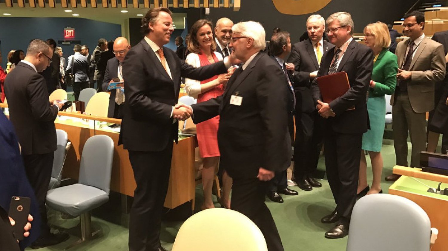 Minister Witold Waszczykowski odebrał gratulacje od przedstawicieli innych członków ONZ.