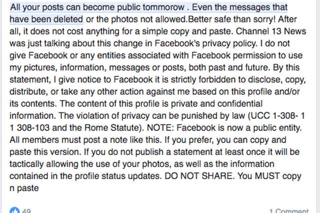 Nie ufajcie wszystkiemu co przeczytacie na Facebooku