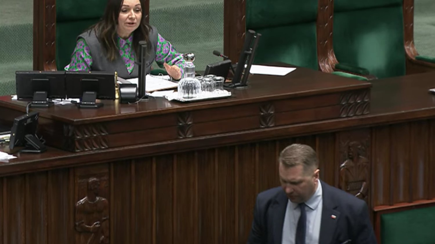 Kolejne show Czarnka w Sejmie. Tak zachował się wobec wicemarszałkini