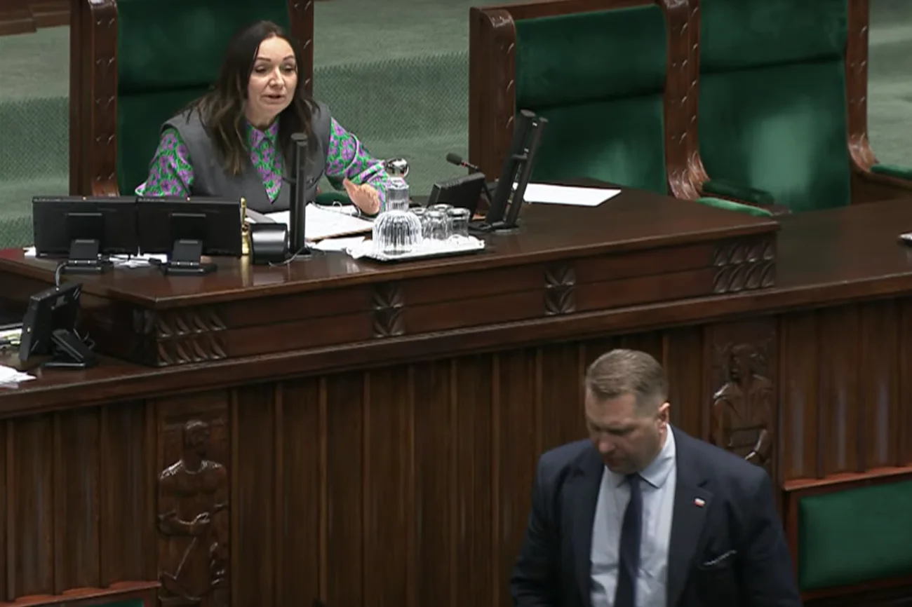 Kolejne show Czarnka w Sejmie. Tak zachował się wobec wicemarszałkini