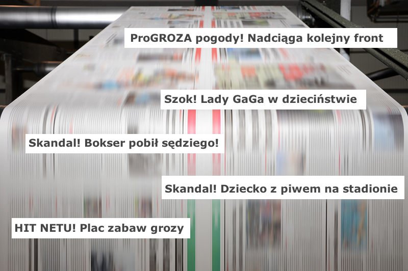 "Szok", "skandal" i "groza" atakują nas z nagłówków