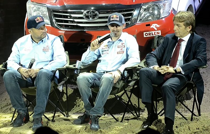 Rafał Marton, Adam Małysz, Jacek Pawlak (prezes Toyota Motor Poland)