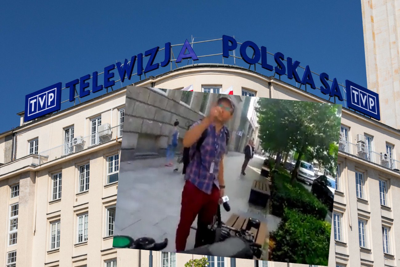 Do sieci trafiło nagranie, na którym operator TVP3 Warszawa wulgarnie odzywa się do osoby na rowerze