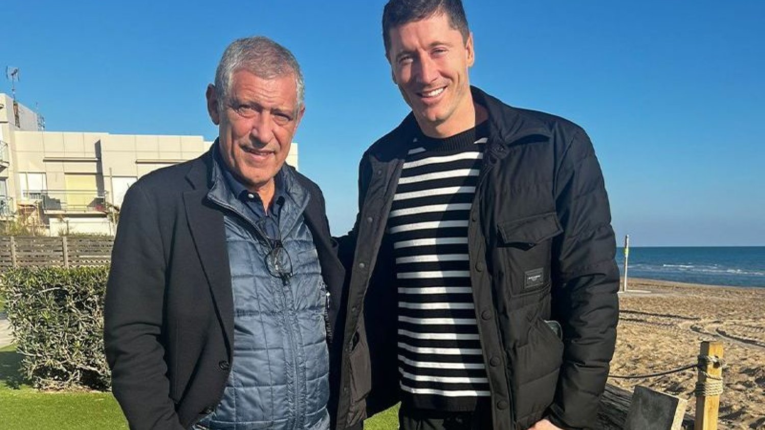 Fernando Santos spotkał się z Robertem Lewandowskim. Jest zdjęcie z Barcelony.