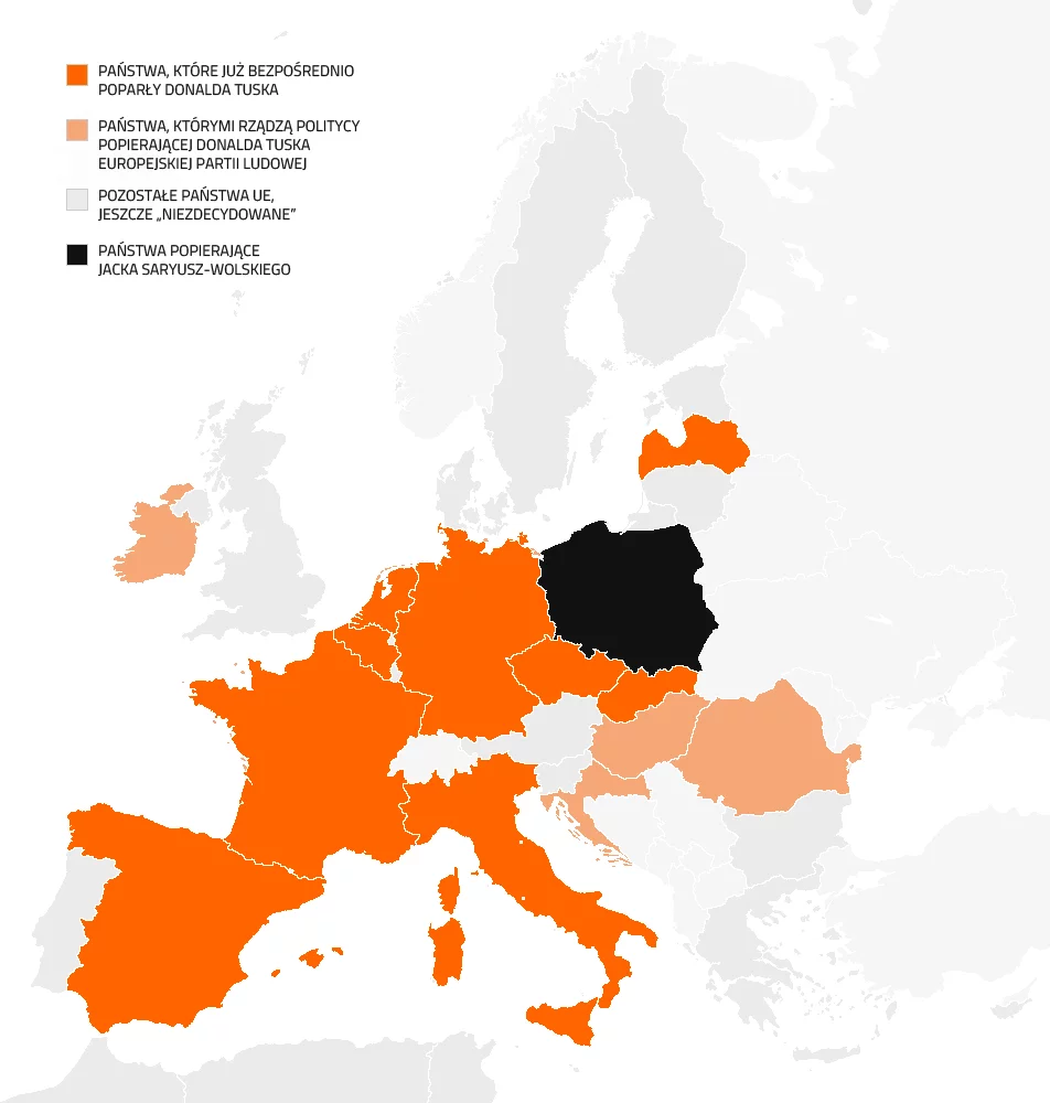AKTUALIZACJA: We wtorkowe popołudnie o wsparciu Donalda Tuska oficjalnie wypowiedział się także niemiecki minister ds. europejskich Michael Roth. Później podobny sygnał napłynął od włoskiego podsekretarz stanu ds. europejskich Sandro Goziego.