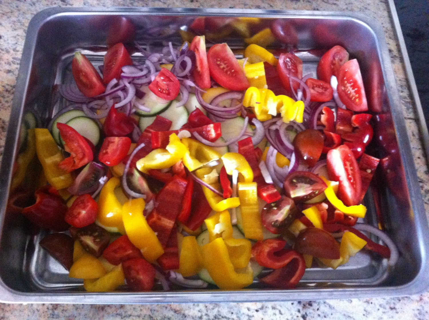 warzywa przed wymieszaniem