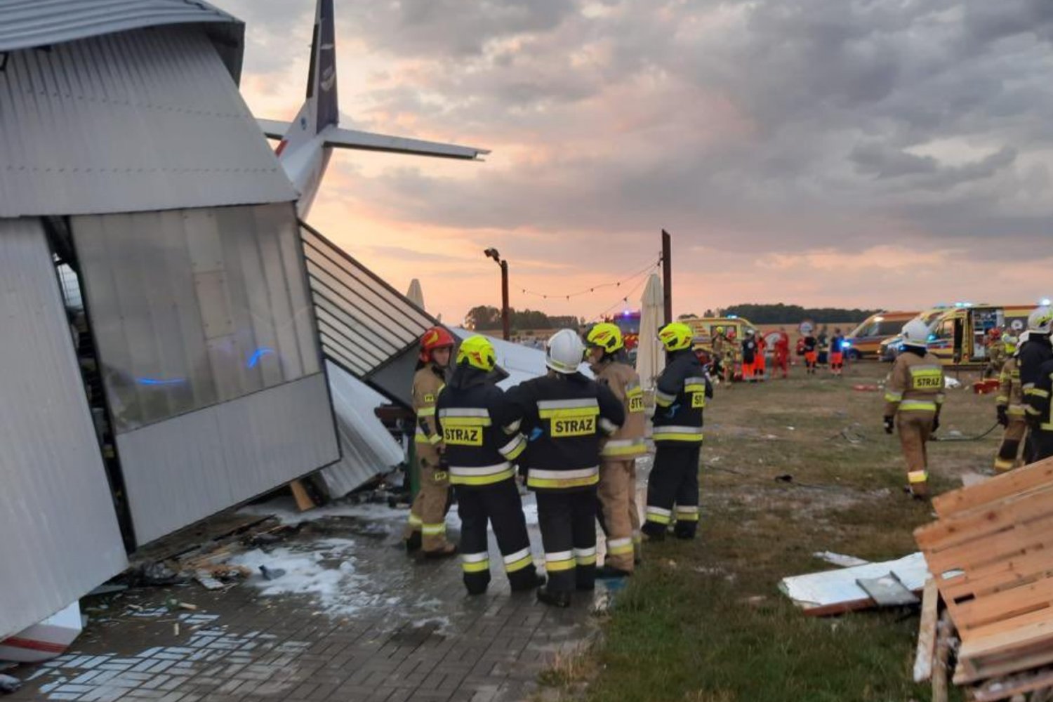 Katastrofa samolotu pod Warszawą.