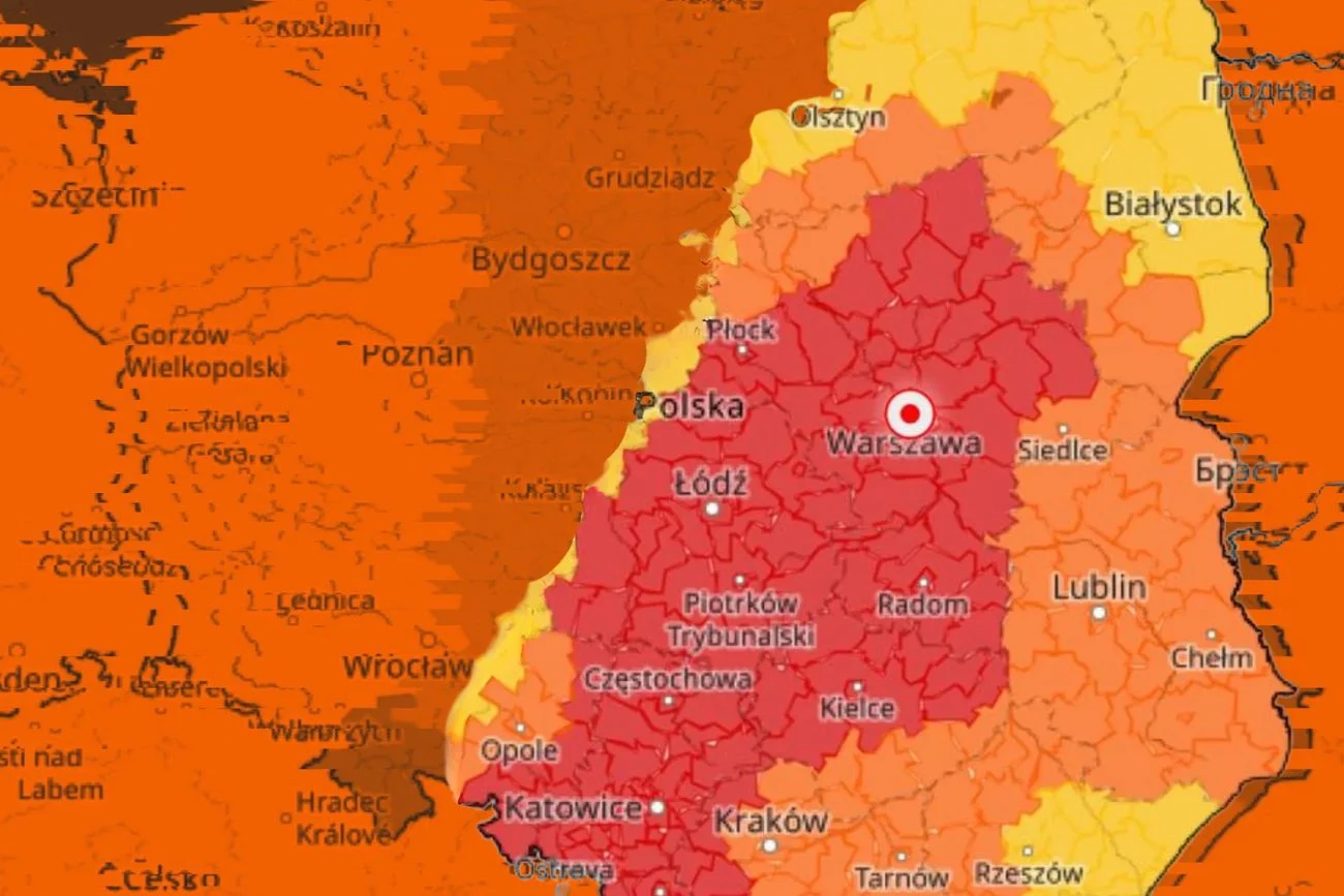 "Mierzymy się z innym zagrożeniem". To tym razem niż genueński przyniesie do Polski Mapa IMGW z alertami pogodowymi