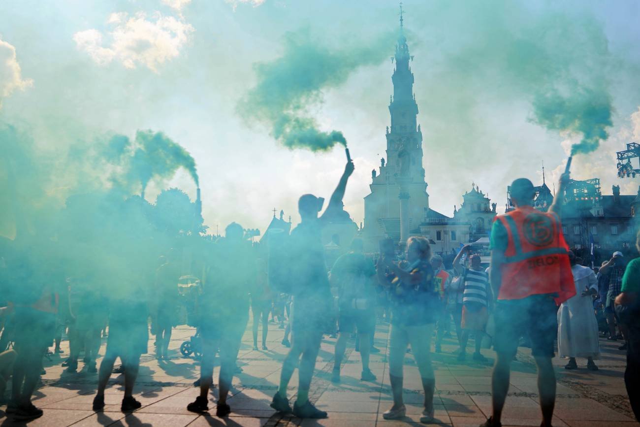 Szczyt pielgrzymkowy na Jasnej Górze w Częstochowie.