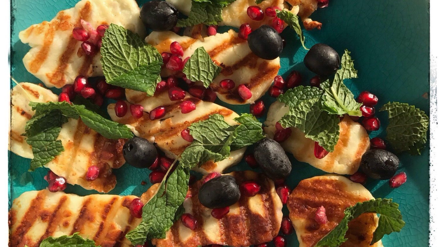Halloumi z granatem